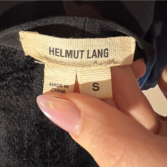 HELMUT LANG Black Sheer Pocket Top Size Small VGUC - Picture 4 of 5